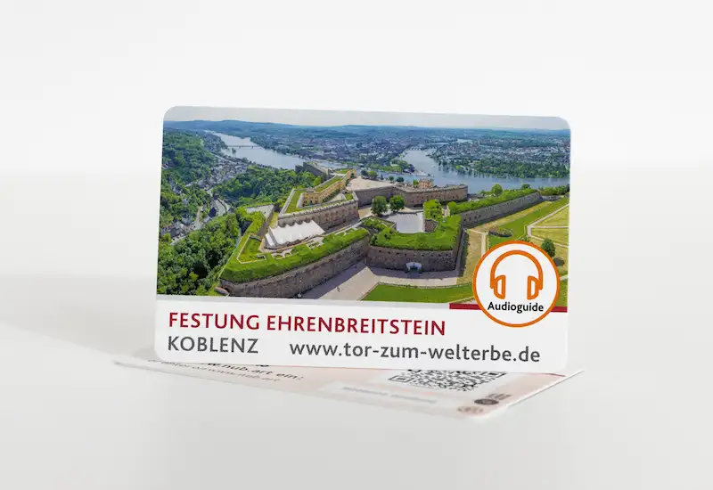 Nubart's audio guide for Ehrenbreitstein Fortress in Koblenz, Germany