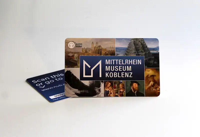 Nubarts Audioguide-Karte für das Mittelrheinmuseum in Koblenz