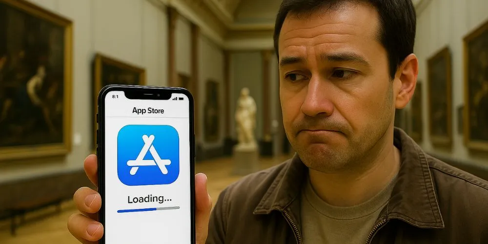 QR to access a PWA audio guide in a museum - Nubart