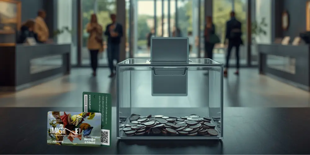 Nubart GUIDE QR cards a museum can sell or include with admission