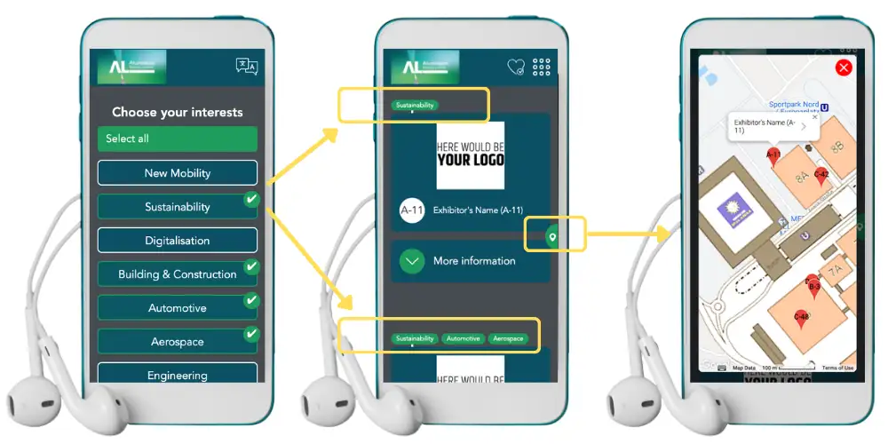 Nubart audio guide for a trade fair