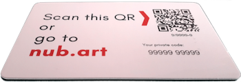 Rear side of a Nubart Card