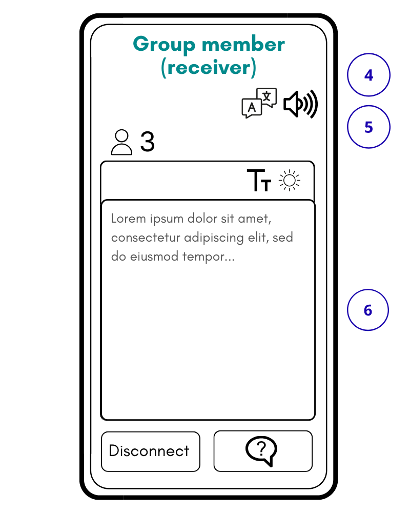 Nubart LIVE Translation Participant Interface
