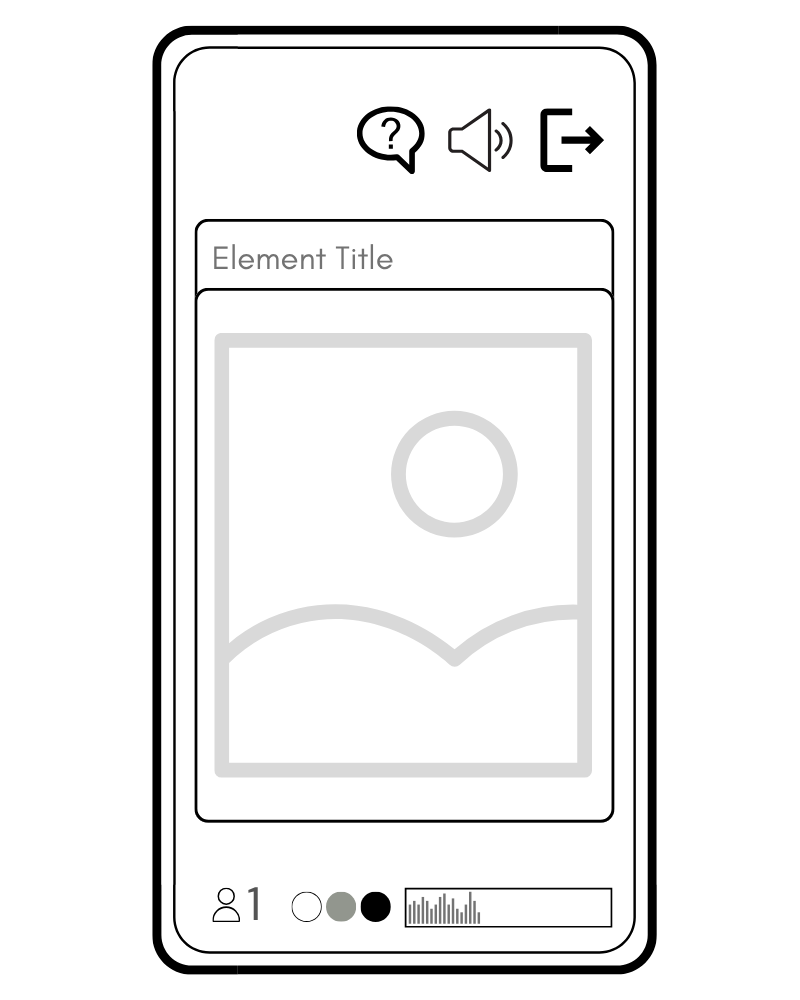 Interfaccia partecipante con libreria multimediale