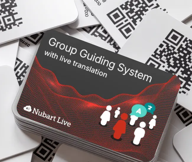 Card Nubart LIVE con codici QR unici