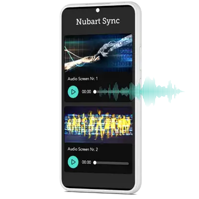 Con Nubart SYNC puede emparejar el vídeo con su audio sincronizado