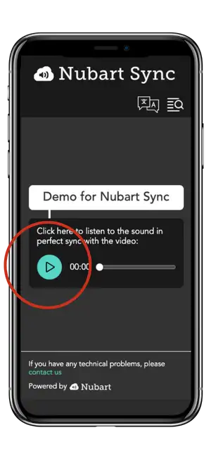 Play synced audio