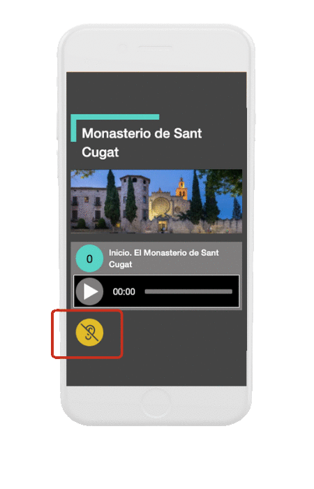 Nubart's transcription-button for hearing impaired