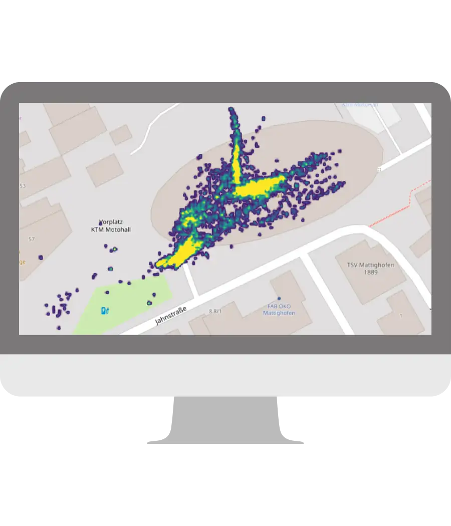 Nubart's geotracking feature
