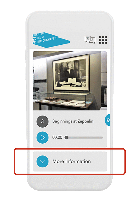 Nubart's collapsible more-information-button