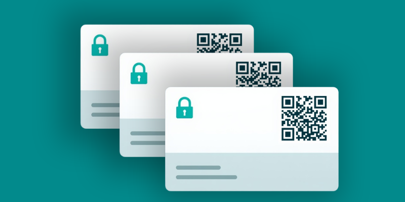 Tarjeta de acceso no transferible con código QR para eventos confidenciales con Nubart TRANSLATE
