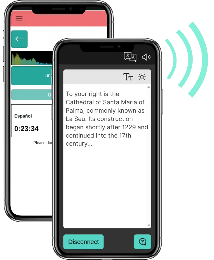Nubart Translate real-time translation for guided tours