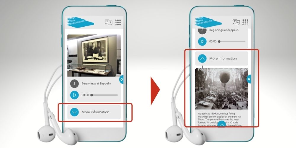 Nubart Audioguide for the Dornier Museum in Friedrichshafen