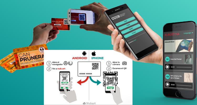 audioguía Nubart accedida mediante lectura del código QR
